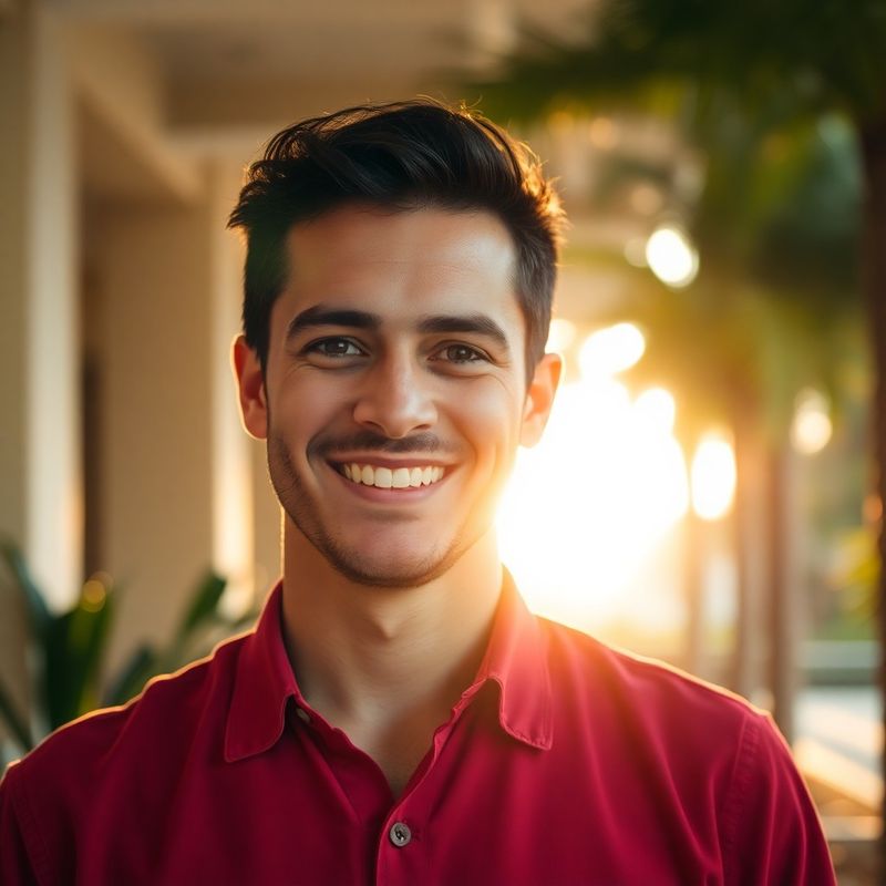 Retrato de Fábio Lemos com seu HB20 restaurado